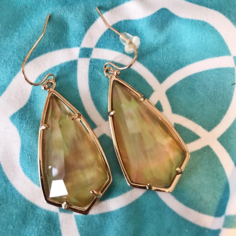 Kendra Scott Rose Gold Peach Statement Earring